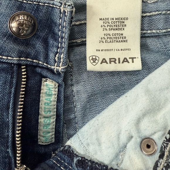 Ariat Real Denim Mid Rise Straight Leg Jeans - Picture 10 of 11